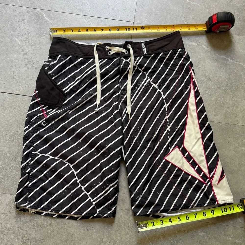 Vintage Volcom Stone Too Stripe Board Shorts 34